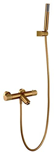MICE termostatblandare badrum dusch badkar kran med TURN CLEAN SYSTEM-system - linje serie guld borstad - BTD038-4OC