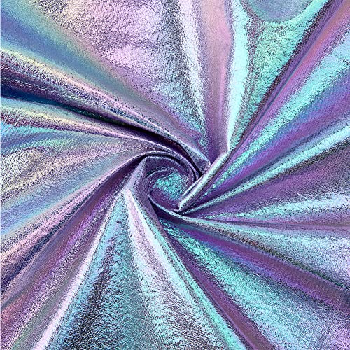 SUPERFINDINGS 137x0.06cm Schillernder Regenbogenfarbener Holographischer Stoff Zum Nähen Basteln Kostüm Bühnenauftritt Für Kleidung Patchwork NähenKunst