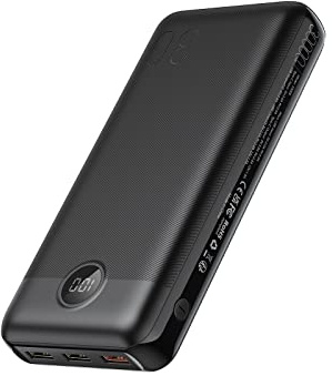 VEGER Power Bank,30000mAh Bateria Externa con Pantalla LED Bateria Portatil USB C Carga rapida PD 20W QC 3.0 con 2 Entradas y 4 Salidas Compatible con iPhone, Samsung, Huawei, Tableta y más.