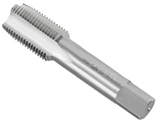 CoCud Rosca Fresado Machos, 3/8-18 NPS Rosca H2, Alta Velocidad Acero Máquina 4 Flautas Rectos Tornillo Roscado Herramienta - (Aplicaciones: para Roscado Perforación Máquina), 1uds