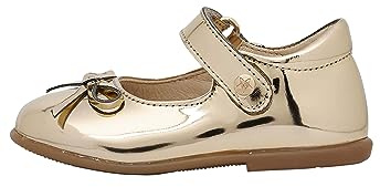Naturino Ballerine in Pelle specchiata, Platino 25