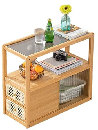 GLigeT Küchenschrank Sideboard-Regal, einfaches Wohnzimmer, Glas-Seitenschrank, Küchenschrank, mobiler Teeschrank, Schrank, Spind Sideboard (Color : F)