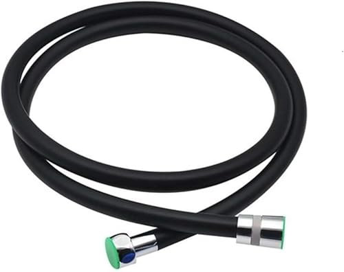 Duschschlauch, Duschschlauch, weiche Dusche, 1,5 m, 2 m, Rohr, Badezimmer-Wasserleitung, bunte Badewanne, Handbrause, gemeinsamer Sanitärschlauch, Duschrohr (Farbe: Blau 2 m) ( Color : Black 2m )