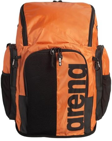 Arena Spiky III - Mochila 45 para Atletas, Deportes, Gimnasio, Equipo de Entrenamiento, Bolsa de natación para Hombres y Mujeres, 45 litros, Naranja