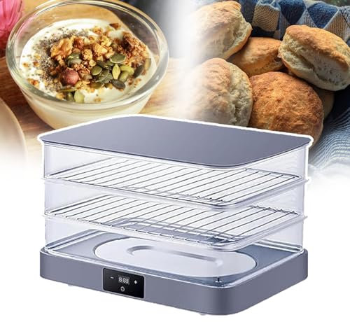 Caja De Fermentación De Pan, Caja De Fermentación De Masa Sin Montaje, Yogur Casero, Pan, Natto, Máquina De Fermentación De Masa, Bandeja De Fermentación Transparente De 3 Capas