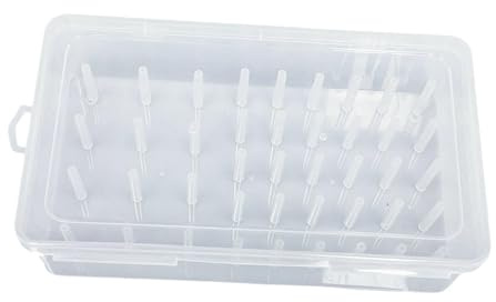 Colcolo Aufbewahrungsbox für Nähgarn, transparente Garnrollenhalter-Organizer-Box, Aufbewahrungskoffer für Näharbeiten, Behälter für Nähgarnrollen, 42 Achse