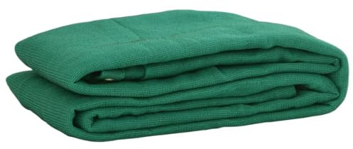 Myheimly Anhängernetz, Ladungssicherungsnetz Feinmaschig, Abdecknetz für Anhänger, Gepäcknetz Hängernetz Transportnetz Grün 3x5 m HDPE