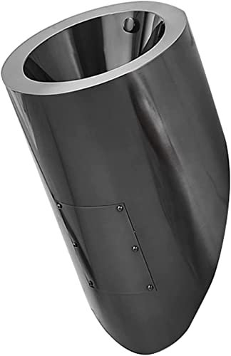 Herren-Urinal, automatische Spülung, kleine Männerkoilette, Wandmontage, Induktionsablauf, öffentliche Toilette, vertikale Toilette, männliche Toilettentrog (Größe: einteiliges Urinal, Farbe: Schwarz)