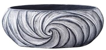 lskdnrufh Vasi Fiori Interno Fioriera strutturata a spirale for contenitori for piante in vetroresina con drenaggio Fioriera da 13,3 pollici, for finestre di uffici domestici Vasi da Fiori