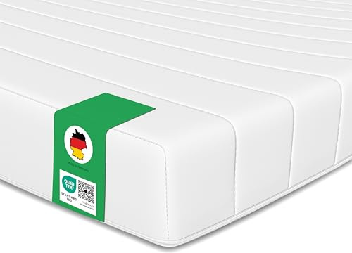 Schlaftroll Kaltschaummatratze 90x200 H3 – 7-Zonen – 11cm – Öko-Tex | 7-Zonen Kaltschaum, Rollmatratze, waschbarer Bezug 60°, Made in Germany, Öko-Tex, für Lattenrost & Boxspringbett