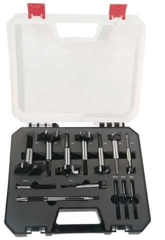 CSOOM 13-teiliges (Ø 6-50mm) Forstner Bohrerset | Holzbearbeitung Bohrer | Präzise Bohrwerkzeuge mit rundem und sechskantigem Schaft | geeignet für Holzbearbeitung, Innenausbau und DIY-Projekte