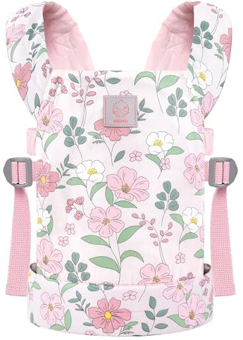GAGAKU Transporte de Muñeca, Cargador de Muñecas para Niñas Pequeñas Accesorios, Pequeños Mochila de Muñeca, Flor