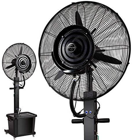 OUKMXSY Ventilatori a piantana, Ventilatore atomizzatore, Ventilatore a spruzzo Industriale, Ventilatore da Pavimento, Ventilatore atomizzatore, Ventilatore Commerciale per Esterni, Raffre