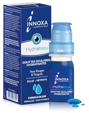 INNOXA Laboratoires - Blaue Formel Augentropfen - Aufhellung des Augenweiß - Befeuchtet Gerötete und Müde Augen - Originalformel - Made in France - Ohne Konservierungsstoffe - 10 ml
