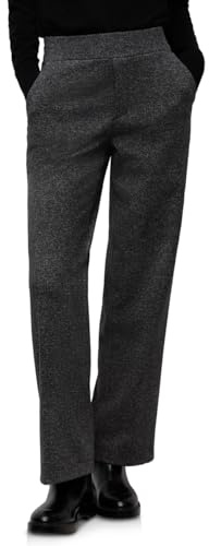 Street One Pantalones de Jacquard de Pierna Recta Gravel Grey Mel. 38