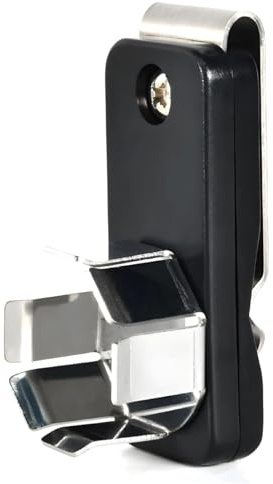Heavy-Duty Pool Chalk Attachment, Clip in Black Iron & Stainless Steel Featuring Metal Claw