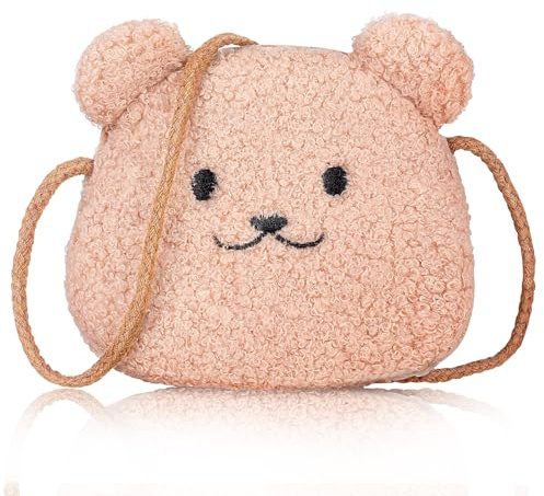 UPKOCH Paquet Bandoulière Ours en Peluche Résistant pour Garçon et Filles Paquet à Main Léger et Fonctionnel pour Promenade et École