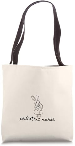 Pediatric Nurse Easter Bunny Simple PEDS Rabbit Tote Bag