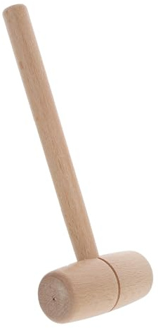 CRAFTHROU Holzbearbeitungshammer und Präzises Schnitzen Geeignet aus Buchenholz mit Rundem Kopf und Einzigartigem Holzklüpfel Design Vielseitig für Selbstgemacht Projekte