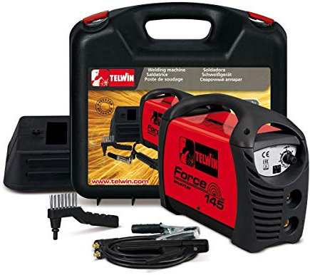 SALDATRICE INVERTER FORCE 145 + ACCESSORI + VALIGIA plast.- TELWIN - COD.815856
