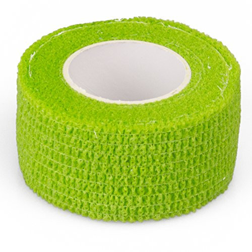 Fixierbinde | elastischer Fixierverband | kohäsive (selbsthaftende) elastische Binde | Breite: 2,5 cm | Farbe: grün (12)