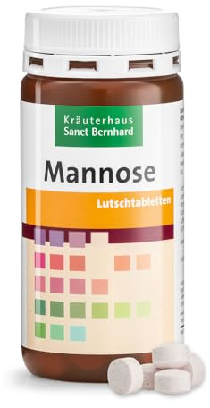 Sanct Bernhard Mannose-Lutschtabletten | Erdbeergeschmack | 120 Tabletten