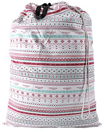 SWISSELITE Wäschesack mit Griff und Kordelzug, großer robuster Wäschesack, 71,1 x 101,6 cm, Reise-Schmutzwäsche, für Waschmaschine und Haushalt