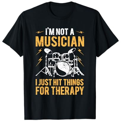 Drummer Geschenk Cooles Ich muss nur Schlagzeug Spielen T-Shirt
