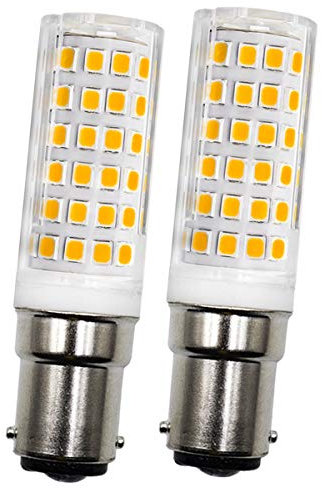 B15d LED Dimmbar 7W Ersatz für Osram Halolux Ceram 75W B15D Halogenlampe,Warmweiß 3000K,700LM, Doppelkontakt, AC 220V,Leuchtmittel Bajonettfassung LED B15d Warmweiss, 2er-Set