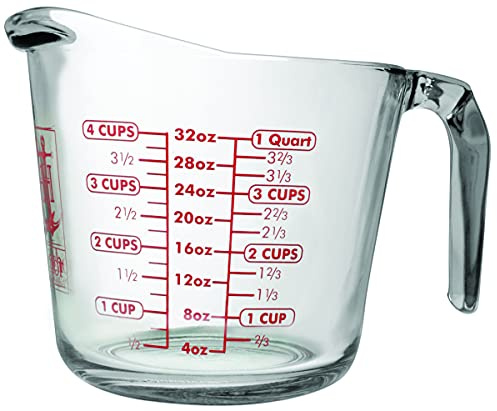 Vaso medidor, 32 onzas (1 litro) (paquete de 2)