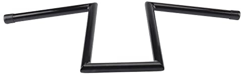 AIRCMT 7/8'' 22mm Motorcycle Z Drag Bar Handlebar For Chopper Cruisers Bobber Custom Height 10''