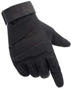 RATASK Heavy Duty General Work and Outdoor Gloves, Paintball, workout, hiking, gardening, outdoor activity gloves (BLACK, Medium)