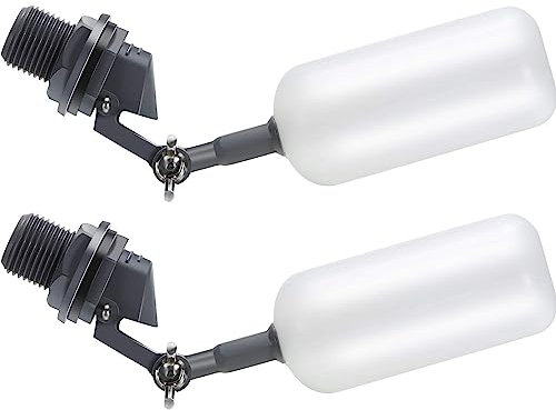 LePvo 2 Pack Float Ball Valve, 1/2 Inch Supply Tube Male Automatic Fill Feed Humidifier Tank Water with Adjustable Arm for Ponds, Livestock Water Trough, Aquariums, Aquaculture