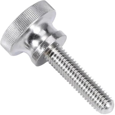 1–10 Stück M2, M3, M4, M5, M6, M8, M10, M12, Rändel, hoher Stufenkopf, handfest, Rändelschraube, Edelstahl 304, Rändelschrauben (Color : Silver, Size : M4X10(10pcs))
