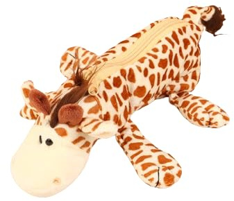 Qxiao Federmäppchen mit Cartoon-Tiermotiv, Löwe, Tiger, Krokodil, Nilpferd, 3D-Plüschpuppe, Stifteetui mit Reißverschluss, kreativer Tier-Schreibwaren-Organizer, Kosmetiktasche für Zuhause, Büro,