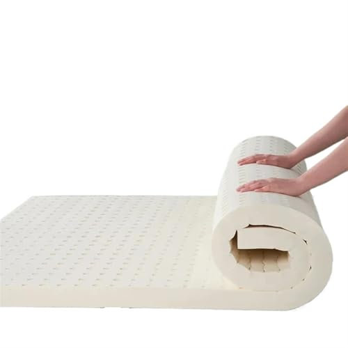 LPHFDCS Latexmatratze Schlafende Latexmatratze Gepolsterte Gummimatratzen in voller Größe Weiche, Bequeme Schlafzimmermöbel for Zuhause Latex Topper(7.5CM 85D Soft_100X190CM)