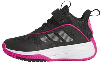 adidas Unisex niños Ownthegame 3.0 Shoes, Core Black/Iron Met./Shock Pink, 35.5 EU
