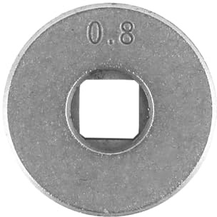 Laroal Rullo di azionamento per avanzamento Filo, Ruota con scanalatura zigrinata da 25 mm di Diametro, Adatto per saldatrici Mig Mag con Alimentatore Filo SSJ16 (0,6 mm/0,8 mm)