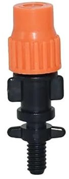 10Pcs Zerstäubung Wasser Düse Einstellbare Micro Sprinkler Düse Mit Schraube Anschluss 1/4 Zoll Barb Bewässerung Tropf Sprinkler(Barbed 1/4)