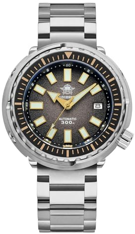 ADDIESDIVE Reloj automático Hombre NH35A Reloj mecanico Cristal de Zafiro BGW9 luminososreloj de Buceo automatico con Pulsera de Acero Inoxidable AD2090