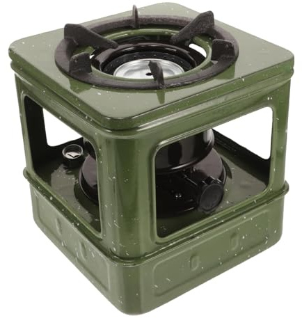 JLOZDM Poêle Pétrole 10 Mèches Extérieur, Autonomie 8H Réchaud Camping Ventproof pour BBQ Chasse Urgence, Chauffage Diesel Portable Intérieur/Extérieur 3-5 Personnes