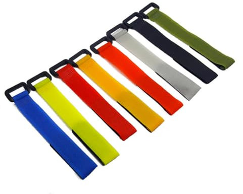 Veemoon 5pcs Hook and Loop Cord Ties Durable Reusable Cinch Straps for Securing Bundles Fastening Cable Ties Random Colors for Home Office and Garage Organization Random Color