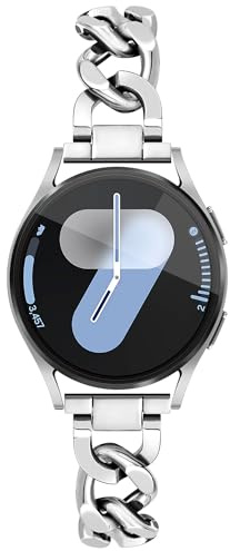 Ocaer Kompatibel mit Samsung Galaxy Watch 7/6/5/4/FE Armband 40mm 44mm/6 Classic 43mm 47mm/ 5 pro 45mm, Metall 20mm Armband für Samsung Galaxy Watch 4 Classic 42mm 46mm/Active 2, Damen Frauen