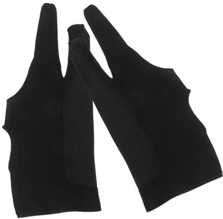 NIYANGLE Painting Gloves High Elasticity Two-Finger Artist Glove for Drawing Tablet Smudge Mitten for Digital Art and Sketching Fits Both Left and Right Hand