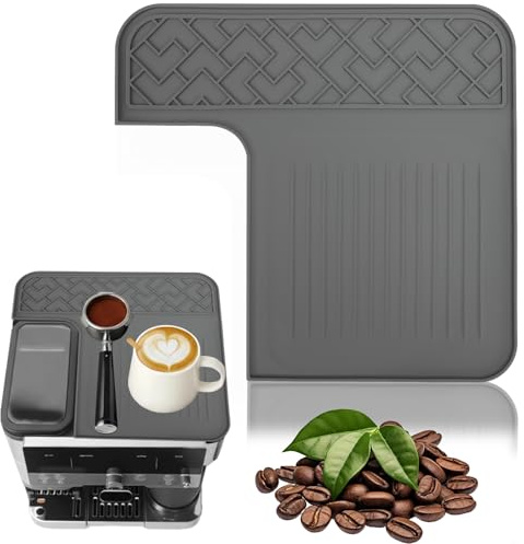Ninja Kaffemaskin Premium Silikonmatta, Värmebeständigt Överdrag för Ninja Luxe Espressomaskin ES601 ES701, Halkfritt Vattentätt Skyddskåpa Tillbehör Kafé (Grå)