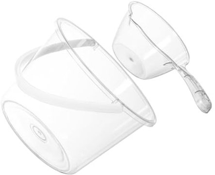 Mikinona Seau Multifonctionnel Transparent 2 Pièces en Plastique Épais Grosse Capacité avec Poignée, Usage Domestique et Jardinage, Rangement et Lavage, Adapté Garçon et Filles et Familles