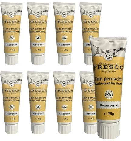 Käsecreme Hunde Tube 9x75g | Vegetarisches Hundeleckerli getreidefrei