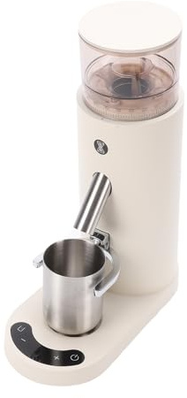 Molinillo de café eléctrico con molienda ajustable, recargable, antiestático, adecuado para espresso/goteo/vertido/infusión en frío/café francés (685 Albaricoque)