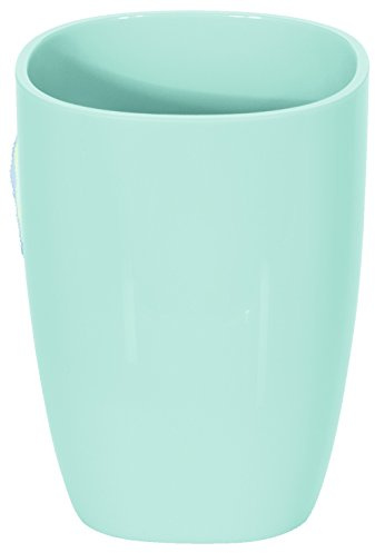 Spirella 1018259 Pure Zahnbecher Badaccessoires, Polystyrene, Mint, 10 x 7.5 x 7.5 cm