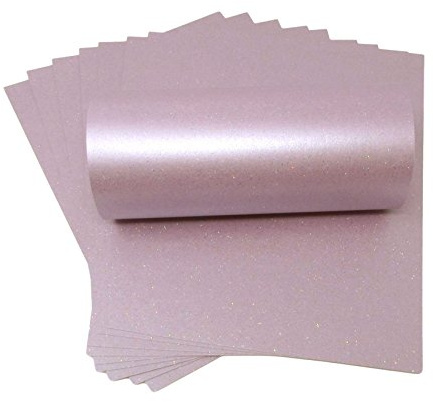 A4-Karte, blasses lila, schillernde Glitzerkarte, Qualität, 300 g/m², für Bastelarbeiten, Kartengestaltung